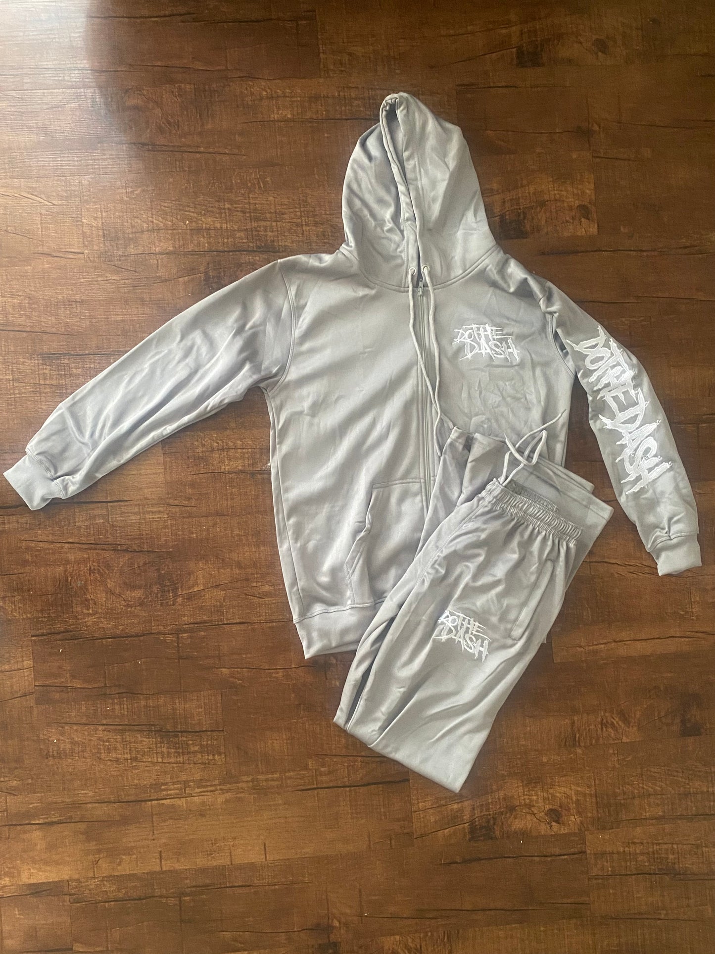 Grey Stack Jogging Suit