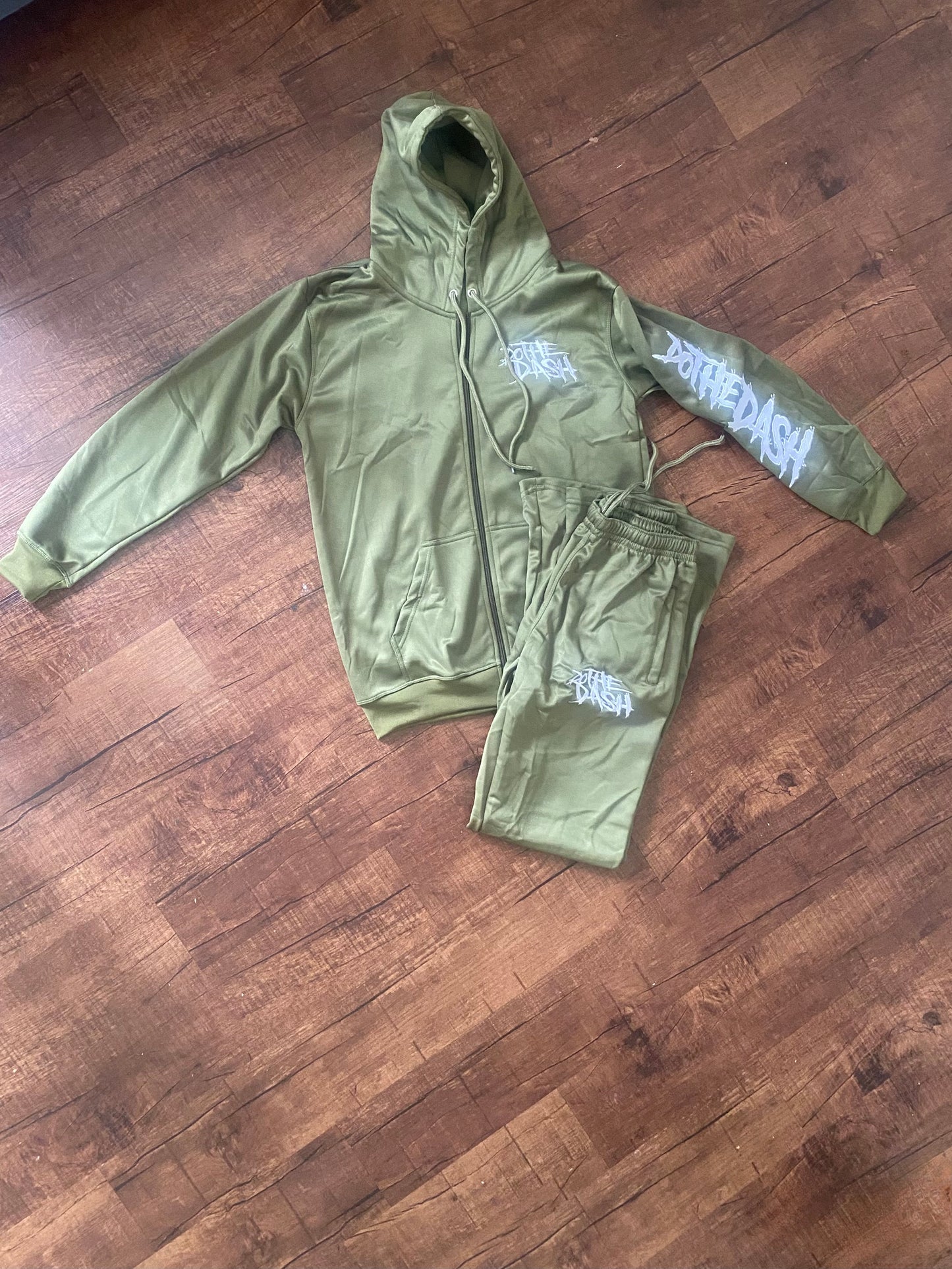 Green Stack Jogging Suit